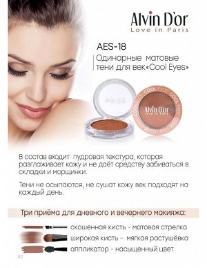 Alvin D`or Тени для век AES-18 Cool Eyes тон 02 графит