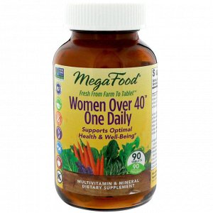 MegaFood, Мультивитамины для женщин за 40, 90 таблеток