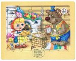 Пазлы в рамке «Маша и медведь» 20 эл (18,5х14,5см)