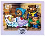 Пазлы в рамке «Три медведя» 20 эл (18,5х14,5см)