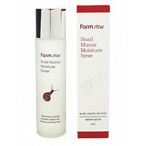 Farm Stay Тонер с экстрактом слизи улитки и стволовых клеток Snail Mucus Moisture Toner, 150мл