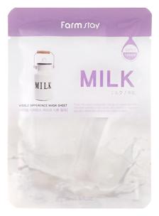 Farm Stay Маска тканевая с молочными протеинами Visible Difference Mask Sheet Milk ,23 мл