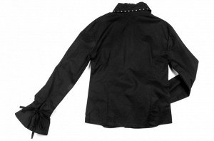 Блузка с дл. рукавом (116-140см) 92531(1)черный