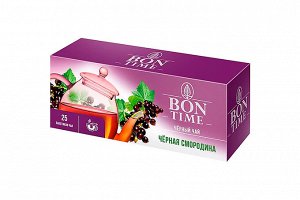 «Bontime», чай черный «Чёрная смородина», 25 пакетиков, 37,5 г