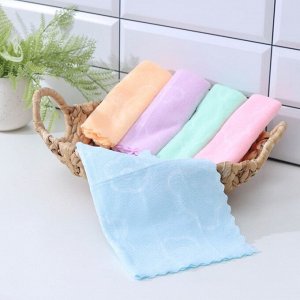 Набор салфеток для уборки, 30x30 см, микрофибра, 160 г, 5 шт., МИКС