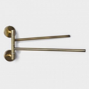 Держатель для полотенец 2 спицы Stölz basic Bronze, 35.5x16x5 см, бронзовый