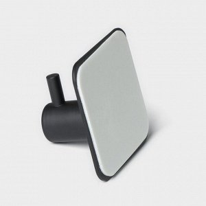 Крючки самоклеящиеся Stölz, 4 шт., для ванной комнаты, 4.5x4.5x3 см, чёрные