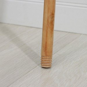 УЦЕНКА Черенок деревянный, лакированный Доляна, 119?2,2 см, c еврорезьбой
