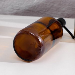 Набор дозаторов для ванной, по 500 мл, дымчатое стекло, цвет коричневый