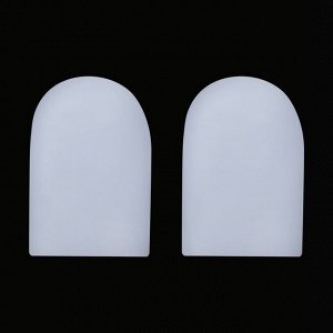 Напальчник для больших пальцев ног, силиконовый, 5,5 x 3,5 x 1 см, пара, цвет белый