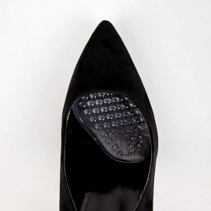 Полустельки для обуви, с протектором, силиконовые, 9,5 ? 6,3 см, пара, цвет прозрачный