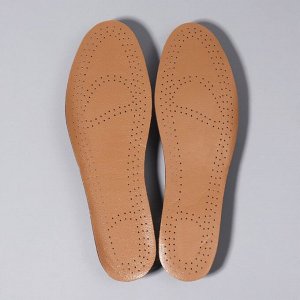 Стельки для обуви, универсальные, дышащие, 36-47 р-р, 28,5 см, пара, цвет бежевый