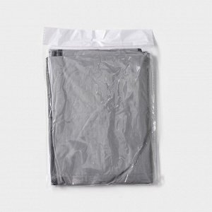 Чехол для одежды LaDо*m, 60*160 см, плотный, PEVA, цвет серый