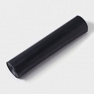 Мешки для мусора Доляна Extra Strong, 120 л, 70?110 см, 80 мкм, ПВД, 10 шт. в рулоне, чёрные
