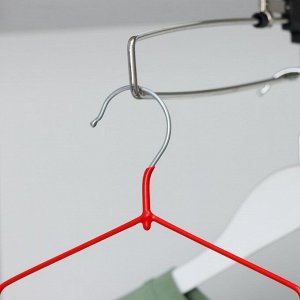 Вешалка - плечики для одежды, 40x20x0,3 см, цвет красный