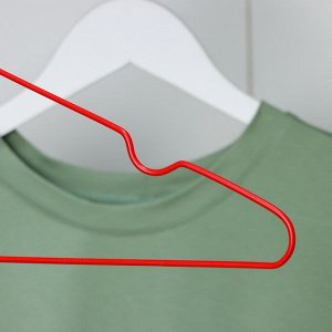 Вешалка - плечики для одежды, 40x20x0,3 см, цвет красный