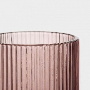 Стакан Magistro «Грани», 260 мл, 7.5x9.5 см, стекло, сиреневый