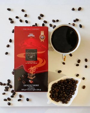 Кофе натуральный жареный молотый Гурьуе Бленд 500 гр.Вьетнам (Trung Nguen Gourmet blend ground coffee)