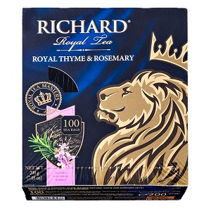 чай RICHARD 'ROYAL THYME & ROSEMARY' 100 пакетиков, сашет 1/8