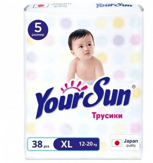 Подгузники-трусики YOURSUN XL (12-20кг), 38 шт