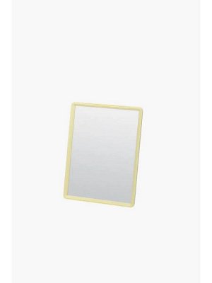Деваль Зеркало настольное в желтой оправе, на пластиковой подставке, Dewal MR028