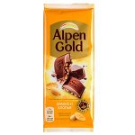 шоколад Альпен Гольд Арахис и Кукурузные хлопья 85 г 1