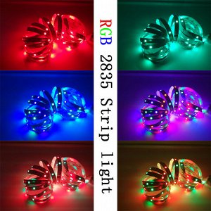 Светодиодная лента LED RGB мультиколор с пультом ДУ и BT управлением через смартфон 5М, IP65, 12V