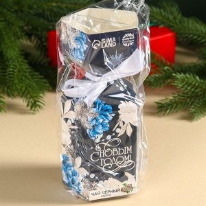 Чай чёрный «С Новым годом», с чабрецом, в коробке конфете, 100 г.
