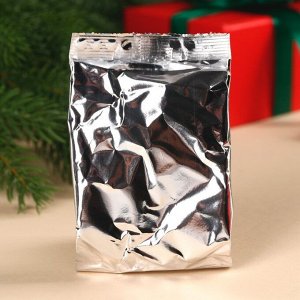 Чай новогодний чёрный «Счастливого Нового года» с европодвесом, вкус: ваниль и карамель, 50 г.