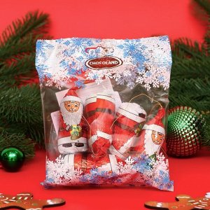 Шоколад фигурный молочный "Санта Клаус" в пакете, 63 г