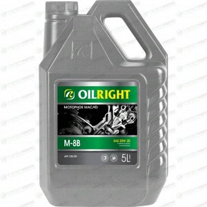 Масло моторное OILRIGHT М-8В 20w20, минеральное, API SD/CB, универсальное, 5л, арт. 2484