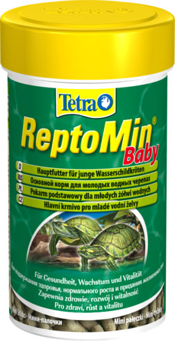 Tetra ReptoMin Baby 100 мл., (мини палочки)  корм для молодых водных черепах