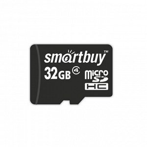 Карта памяти Micro SDHC  Smartbuy 32GB Class 4 (без адаптера)