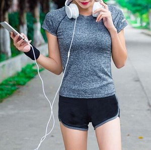 Спортивная футболка, быстросохнущая, дышащая, серый