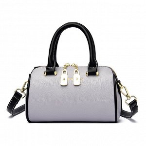 Женская повседневная сумка из эко кожи с регулируемым ремешком, цвет светло-серый