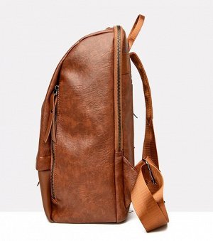Женский дорожный рюкзак из эко кожи, цвет коричневый