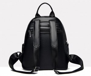 Женский повседневный рюкзак из эко кожи, цвет черный