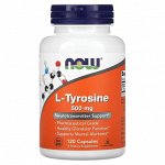 Тирозин NOW L-Tyrosine - 500мг - 120 капс