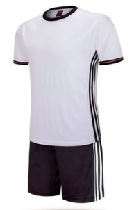 Joma футбольная форма белый с черный