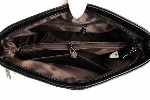 Женская мягкая сумка почтальонка из эко кожи с регулируемым ремешком и декоративными молниями, цвет серый