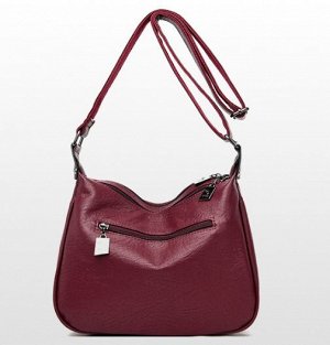 Женская мягкая сумка почтальонка из эко кожи с широким ремешком, цвет морской волны