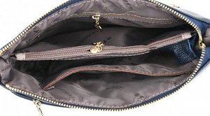 Женская мягкая сумка почтальонка из эко кожи, с боковым карманом и металлическими пуллерами, цвет красный