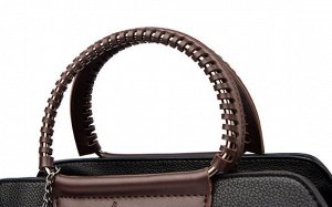 Женская повседневная сумка из эко кожи с металлическим брелоком, цвет бежевый