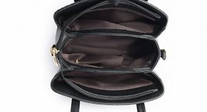 Женская повседневная сумка из эко кожи с перфорацией и металлическими элементами, цвет винный