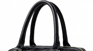 Женская повседневная сумка из эко кожи со скрытым карманом, цвет черный