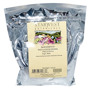 Starwest Botanicals, Органические семена калинджи, 1 фунт