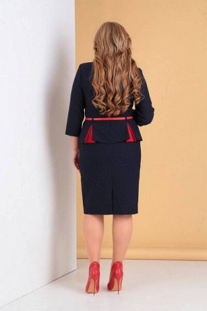 Платье  Moda Versal П2061 т.синий+красный