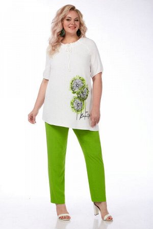 Блуза, брюки  Matini 1.1504/1 белый/зелень