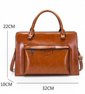 Женский комплект сумок "3 в 1" с накладным карманом, цвет бордовый
