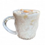 Стеклянная кружка низкая